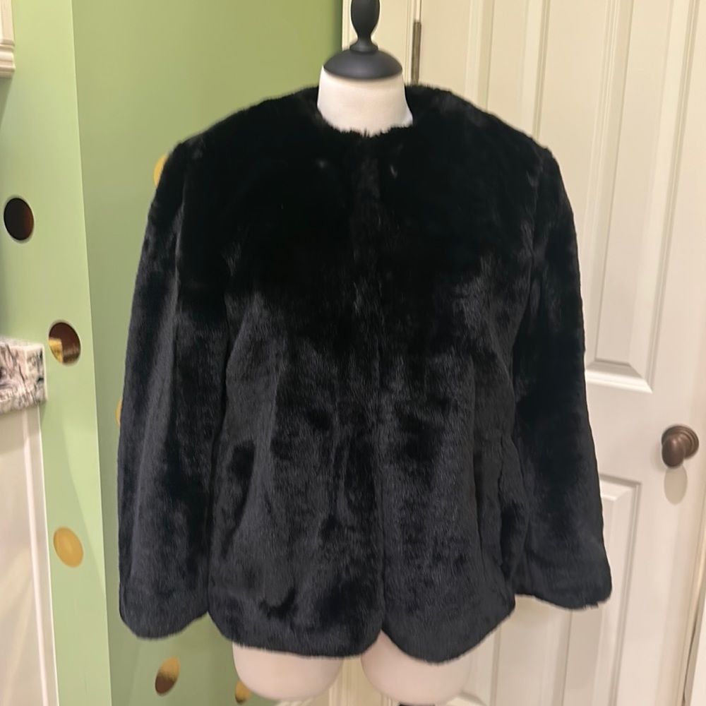 Gap faux mink coat BNWT